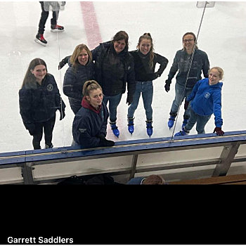 Staff outing at the ice rink